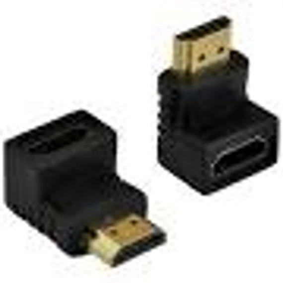 Akyga HDMI apa / HDMI anya 90° L pipa adapter - AK-AD-01