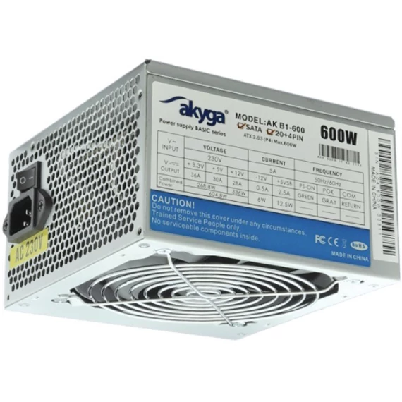 Akyga Basic 600W OEM tápegység - AK-B1-600