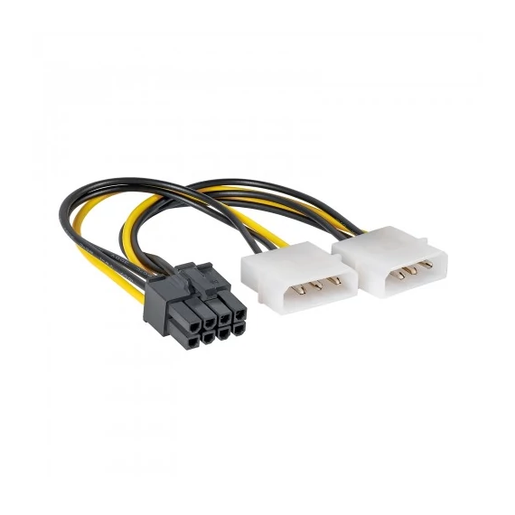 Akyga 2x Molex / PCIexpress 8pin átalakító kábel - AK-CA-29