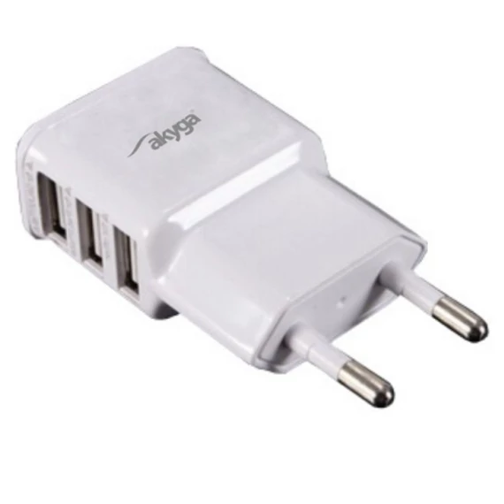 Akyga 3x USB 5V/3.1A fali töltő adapter - AK-CH-05