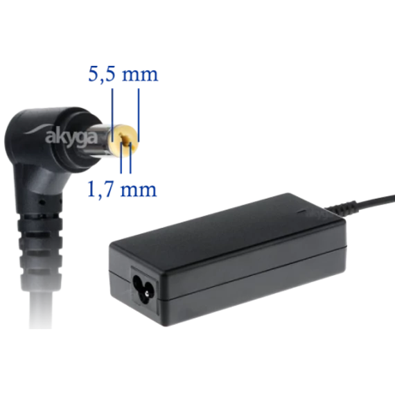Akyga 19V / 3.42A 65W Acer töltő adapter - AK-ND-06