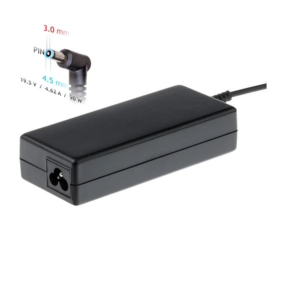 Akyga 19.5V / 4.62A 90W 4.5x3.0mm  DELL 1.2m notebook töltő adapter - AK-ND-53