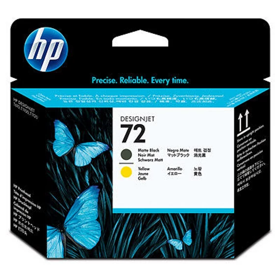 HP 72 matt fekete és sárga nyomtatófej