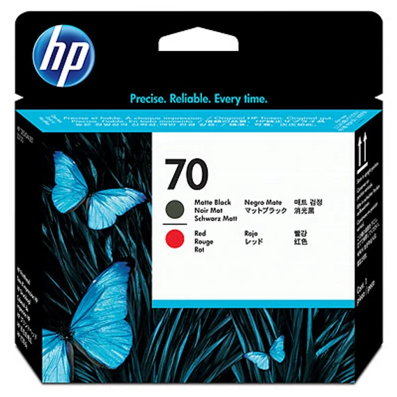 HP 70 matt fekete és vörös nyomtatófej