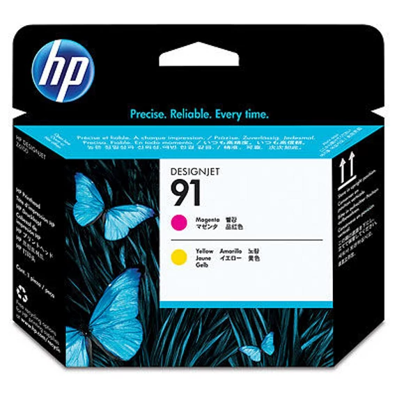HP 91 bíbor és sárga nyomtatófej