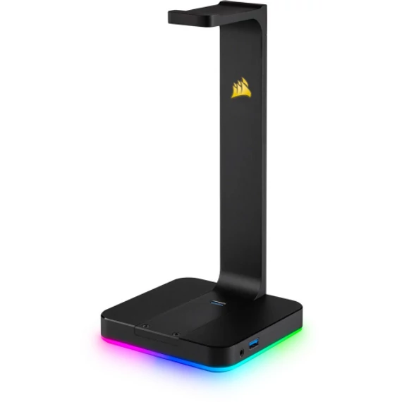 CORSAIR ST100 RGB Premium Fejhallgató Állvány + 7.1 hangkártyával