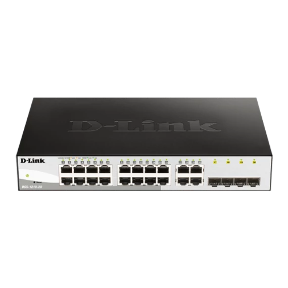 D-Link 16 10/100/1000 Base-T port with 4 x 1000Base-T /SFP ports