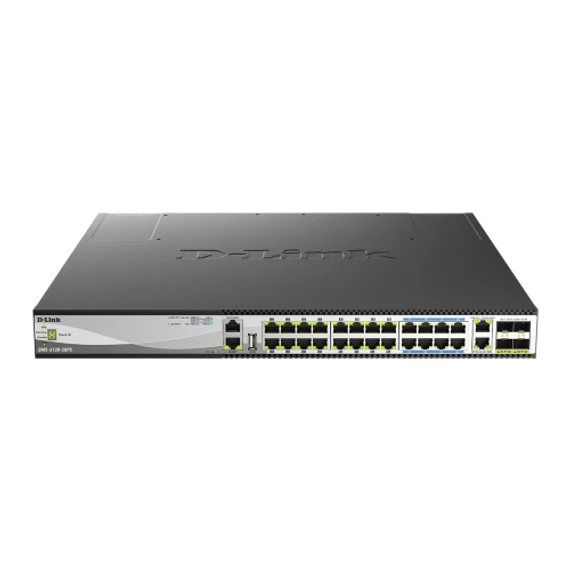 D-link 30-Port Layer 3 Stackable Multi-Gigabit Managed PoE Switch  -16-Port 100M
