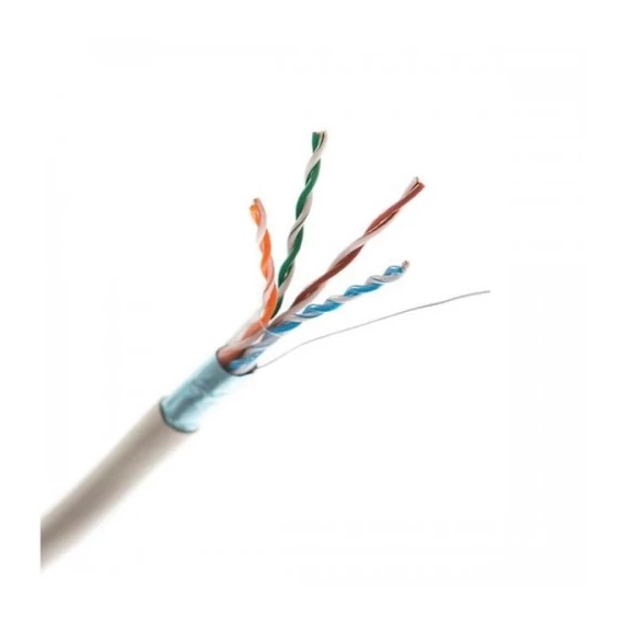Giga kábel FTP (F/UTP) 4x2xAWG24 Cat.5E, LSOH halogénmentes 305m,  Euroclass Eca