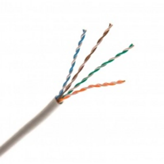 Giga kábel UTP (U/UTP) 4x2xAWG24 Cat.5E, LSOH halogénmentes,  Euroclass Eca