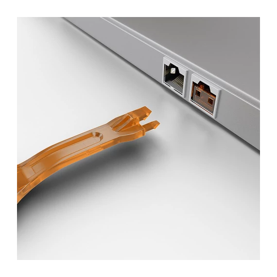 LINDY RJ45 Port Blocker key, orange