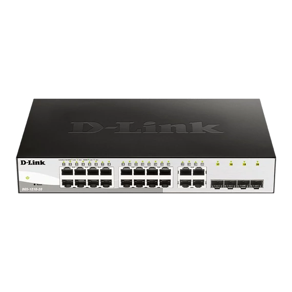 D-Link 16 10/100/1000 Base-T port with 4 x 1000Base-T /SFP ports