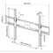 Akyga AK-MB-09 TV fali tartó konzol VESA 800x600mm 37-85” VESA 800x600 mm