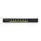 Zyxel GS1915-8EP, 8-port GbE PoE Smart hybrid mode Switch, standalone or NebulaF