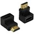 Kép 1/2 - Akyga HDMI apa / HDMI anya 90° L pipa adapter - AK-AD-01
