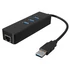 Kép 1/2 - Akyga USB 3.0 3-port + Ethernet HUB adapter - AK-AD-32