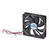 Kép 1/2 - Akyga 12cm (120mm) MOLEX 4 LED ventilátor, fekete - AW-12A-BK