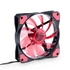 Kép 1/2 - Akyga 12cm (120mm) MOLEX / 3pin 15 LED ventilátor, piros - AW-12C-BR
