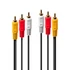 Kép 1/3 - LINDY Audio Video kábel 3xPhono 10 m