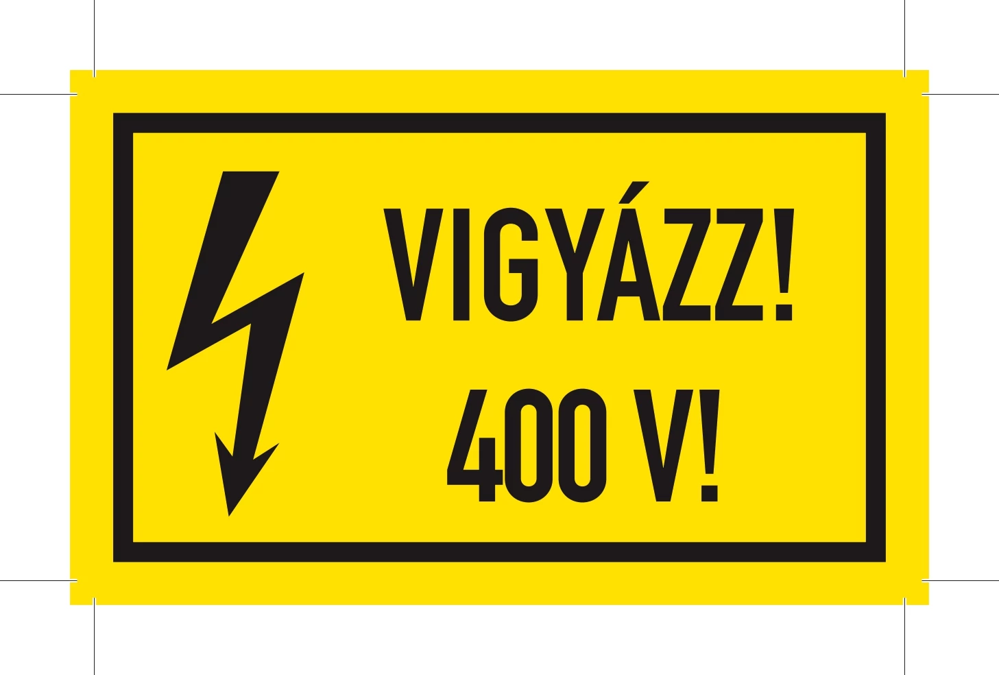 Matrica | VIGYÁZZ! 400V!