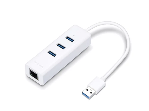 TP-LINK UE330 3.0 USB hub és gigabites ethernet átalakító 2 az 1-ben USB Adapter