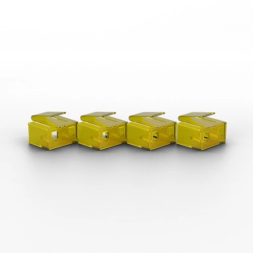 LINDY RJ45 Port Locks YELLOW 20pcs.